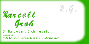 marcell groh business card